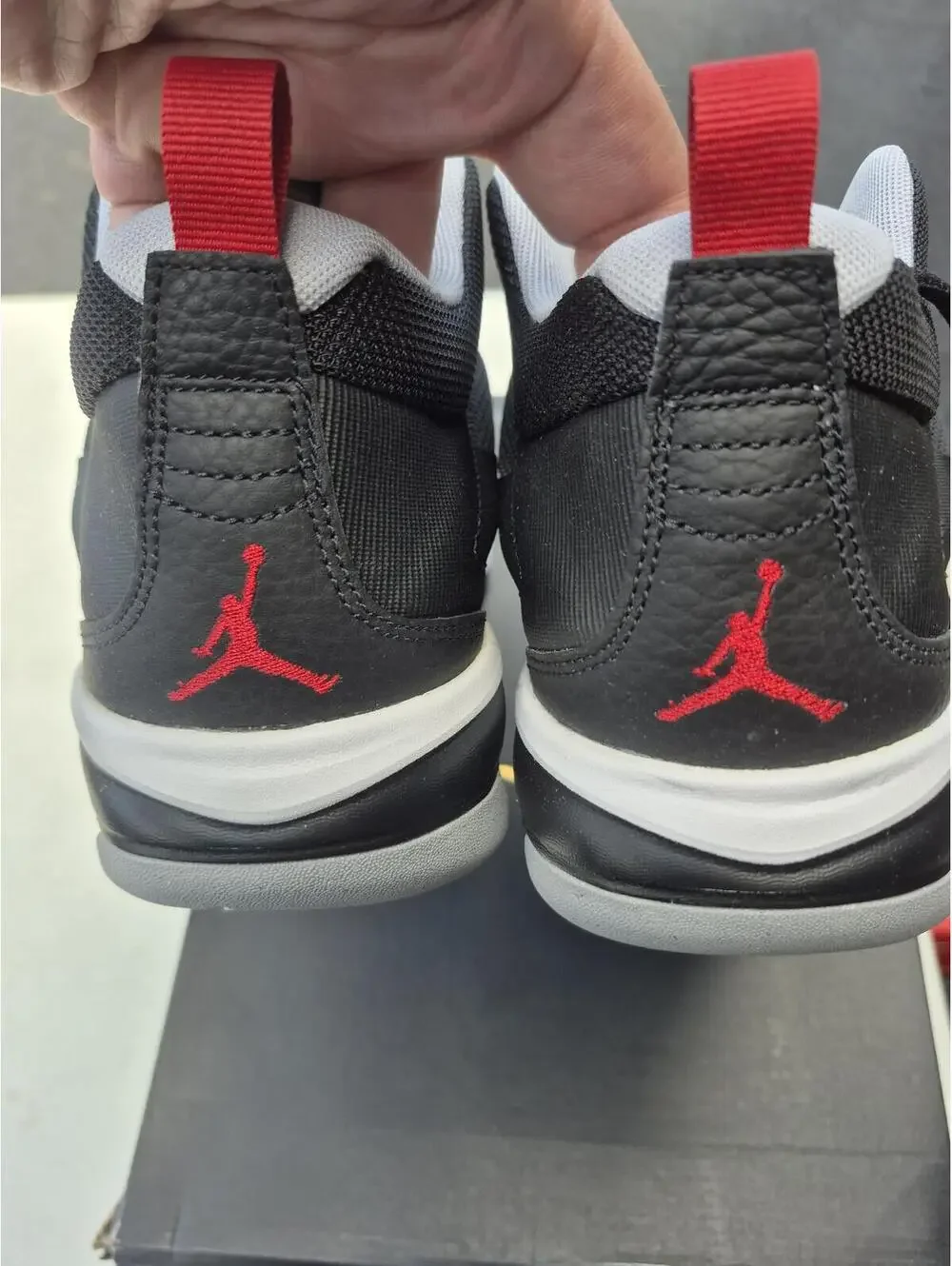 Jordan Stay Loyal 3 White/Gym Red/Black Sneakers Size 14